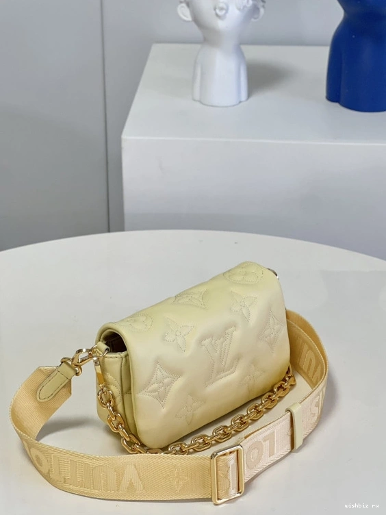 WIS ON LOUIS BUBBLEGRAM VUITTON WALLET STRAP 0804